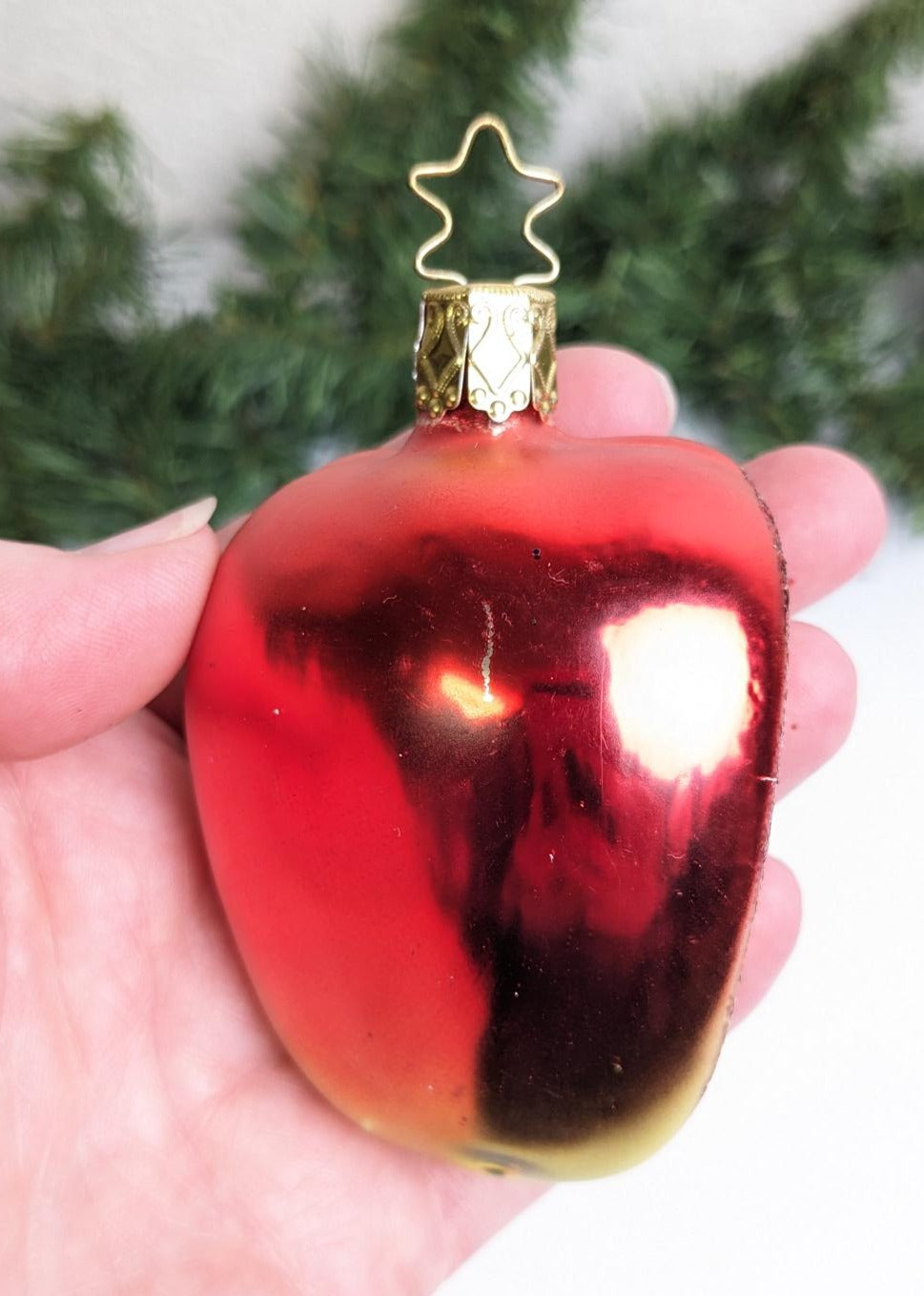 Apple Slice Inge Glas Retired Old World Christmas Ornament