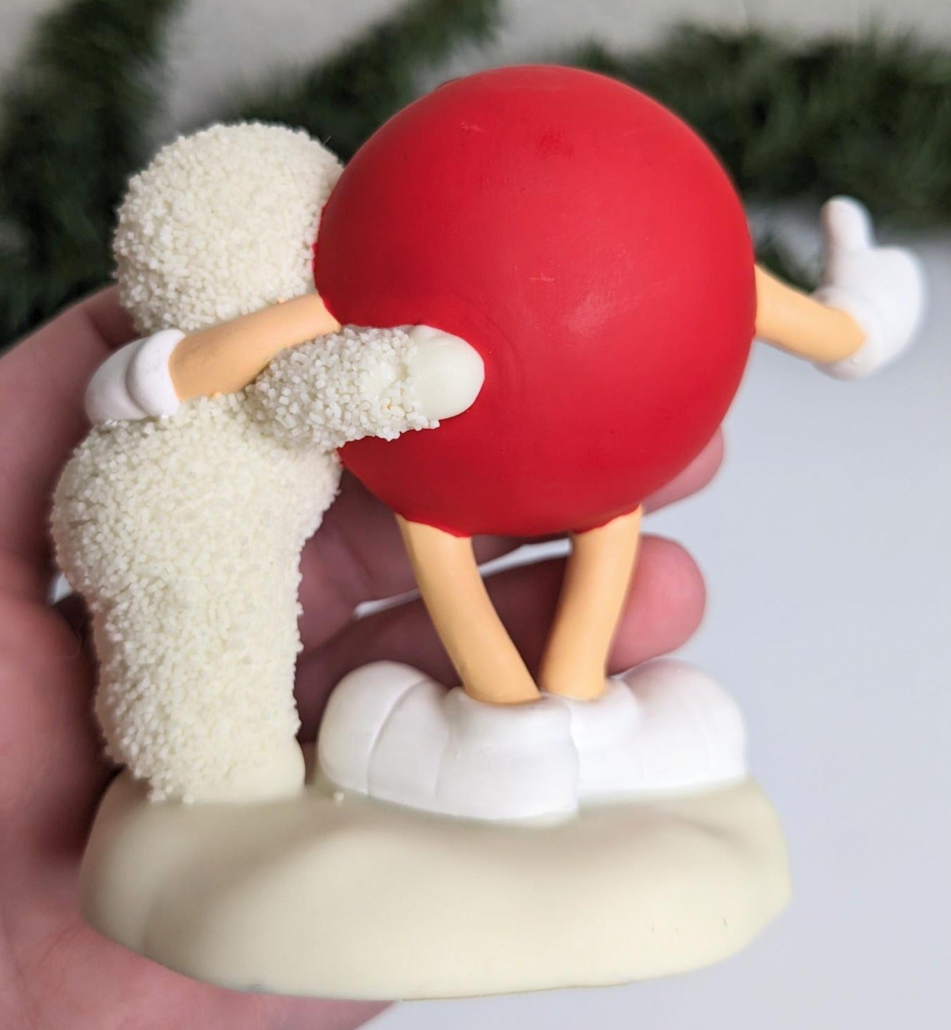 Snowbabies and M&M's 'Red is my Favorite Color' Dept 56 Figurine 2004