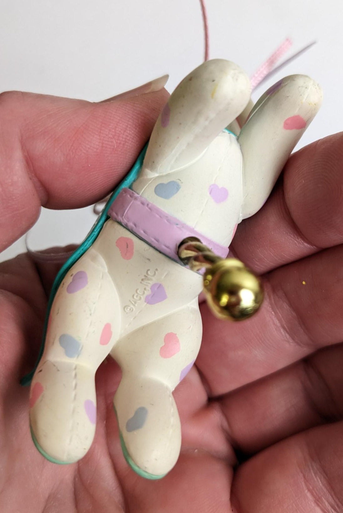 Baby's Second Christmas 1997 Carousel Bunny Christmas Ornament
