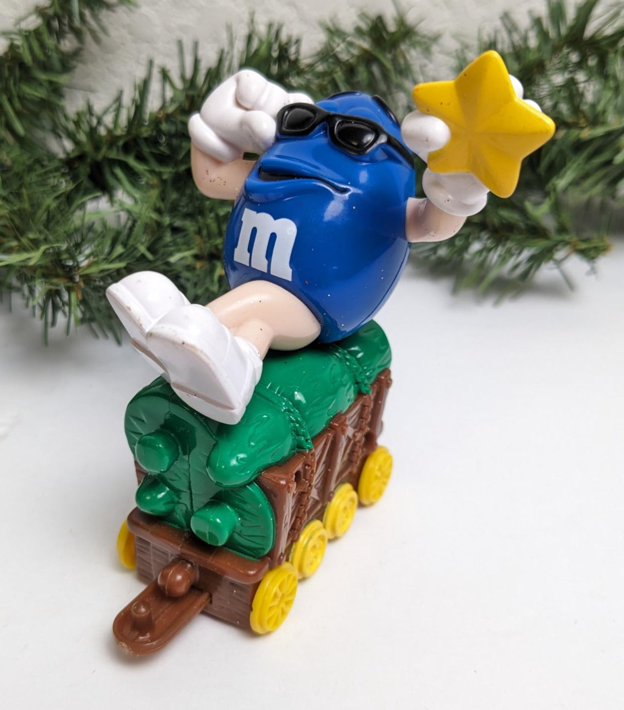M&M Train Christmas Candy Tube Topper Toys