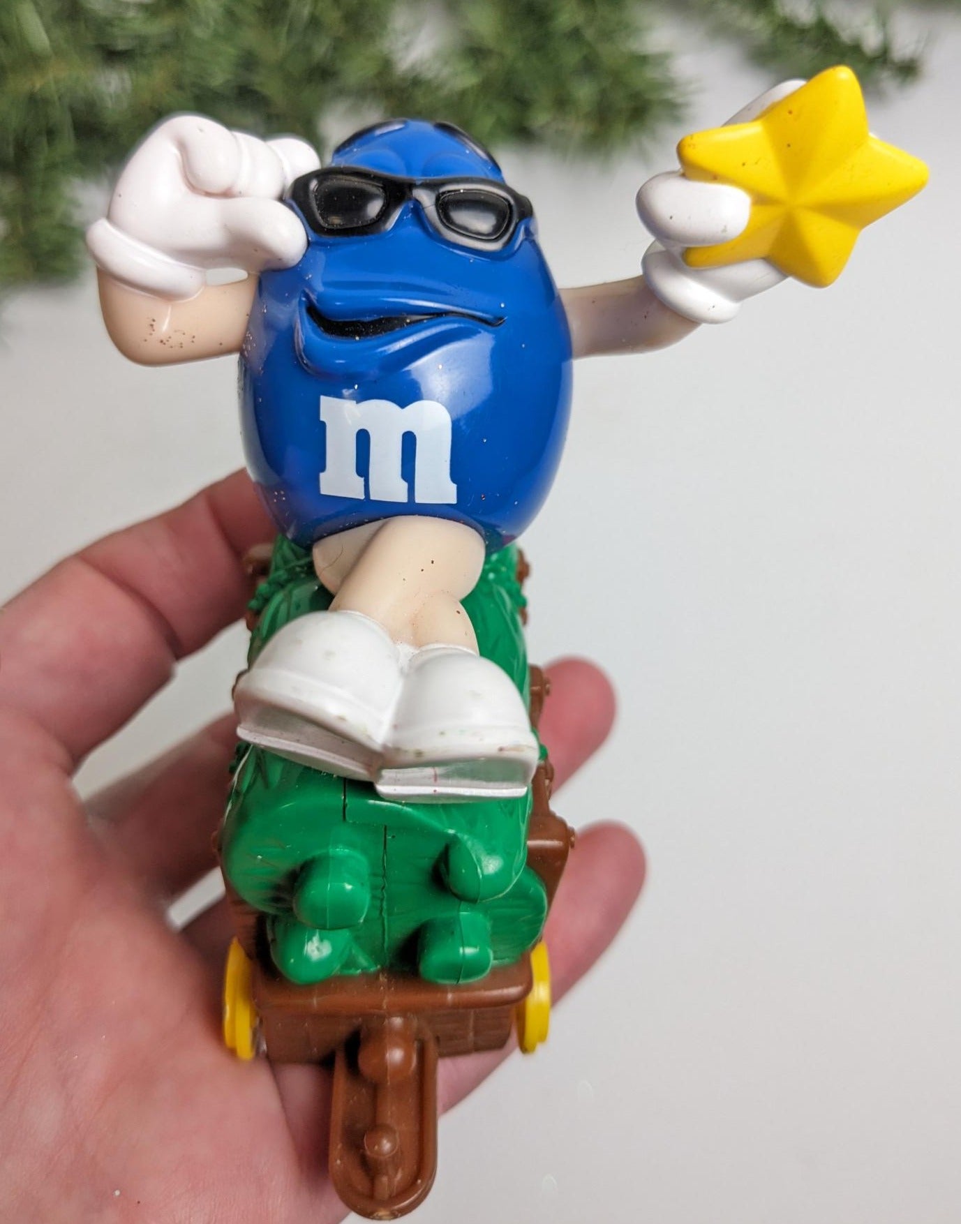 M&M Train Christmas Candy Tube Topper Toys