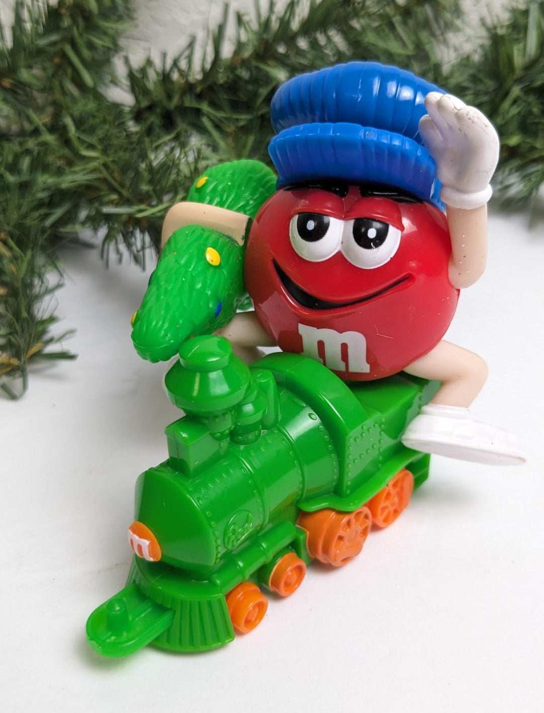 M&M Train Christmas Candy Tube Topper Toys