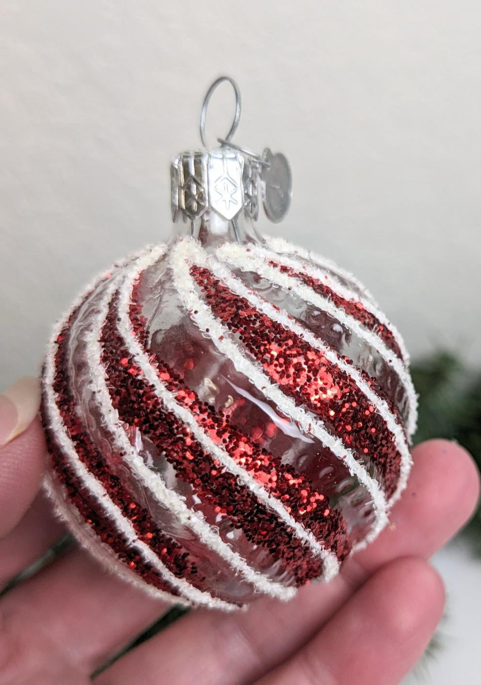 Vintage Glass Christmas Ornament Set