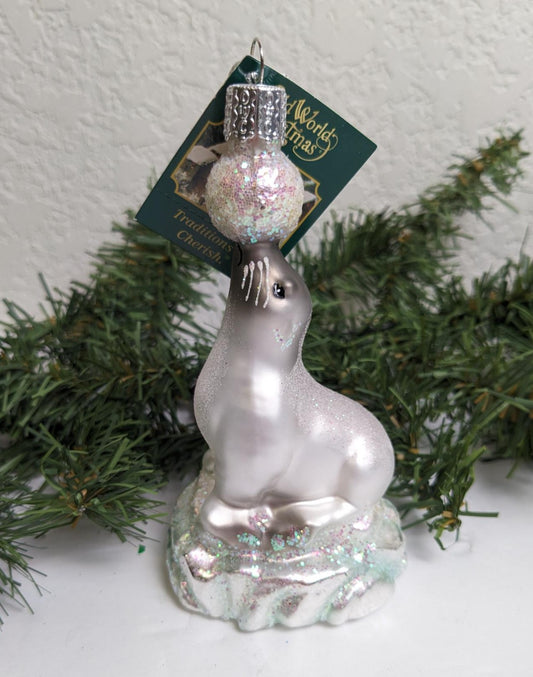 Artic Sea Lion Retired Old World Christmas Ornament