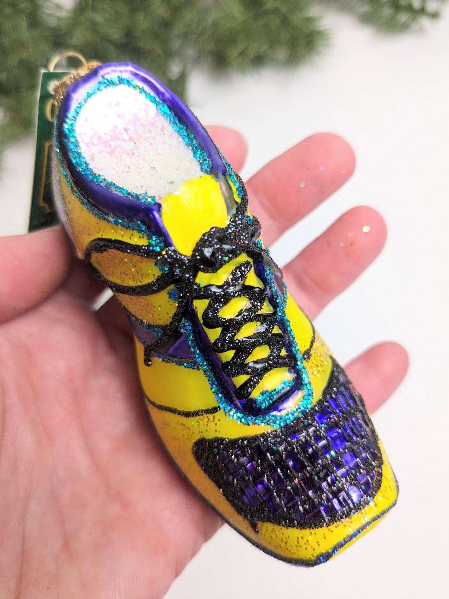 Running Shoe Old World Christmas Ornament