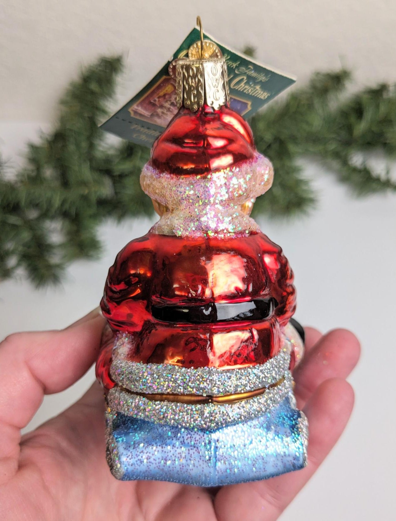Santa Baby RETIRED Baby's First Christmas Old World Christmas Ornament