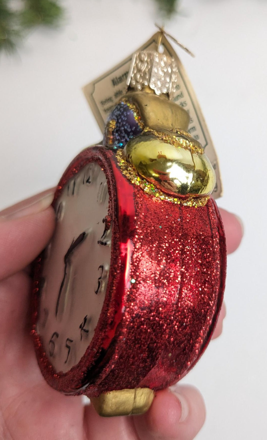 Alarm Clock Retired Old World Christmas Ornament