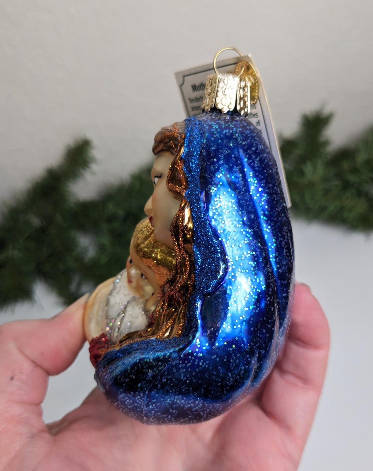 Mother and Child Retired Old World Christmas Ornament