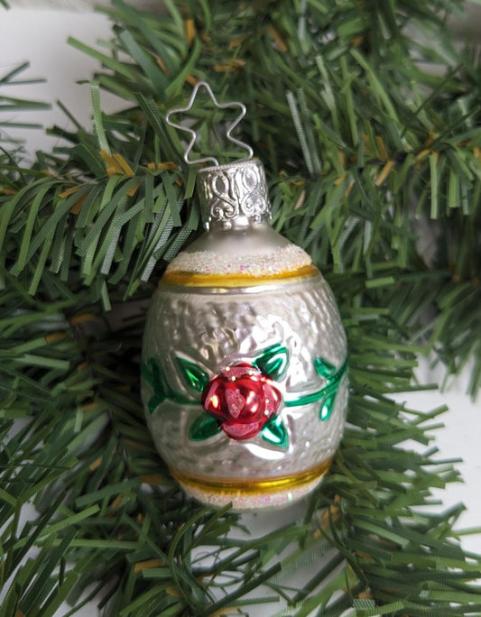 Flower Barrel Inge Glas Retired Old World Christmas Ornament