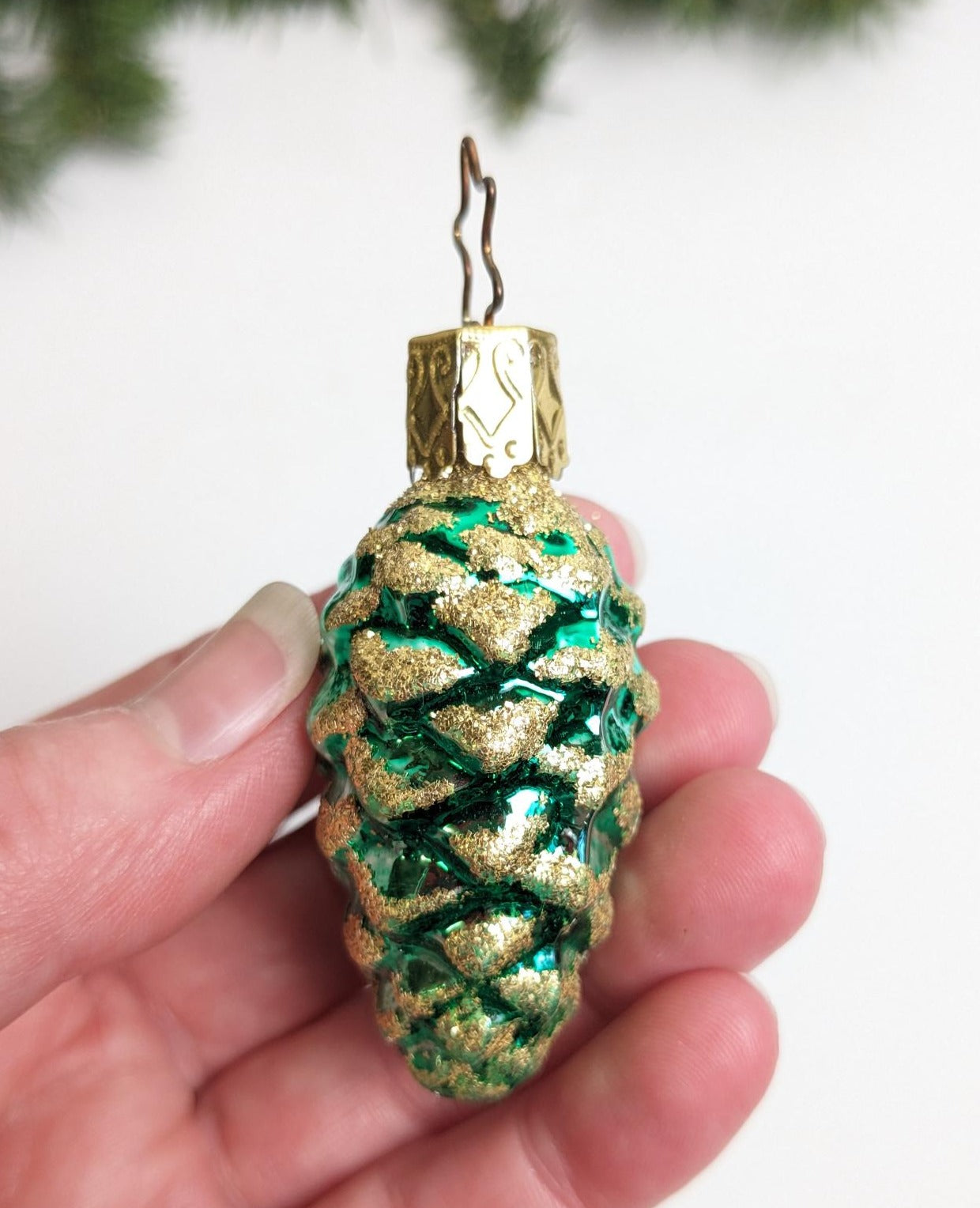 Pinecone Inge Glas Retired Old World Christmas Ornament