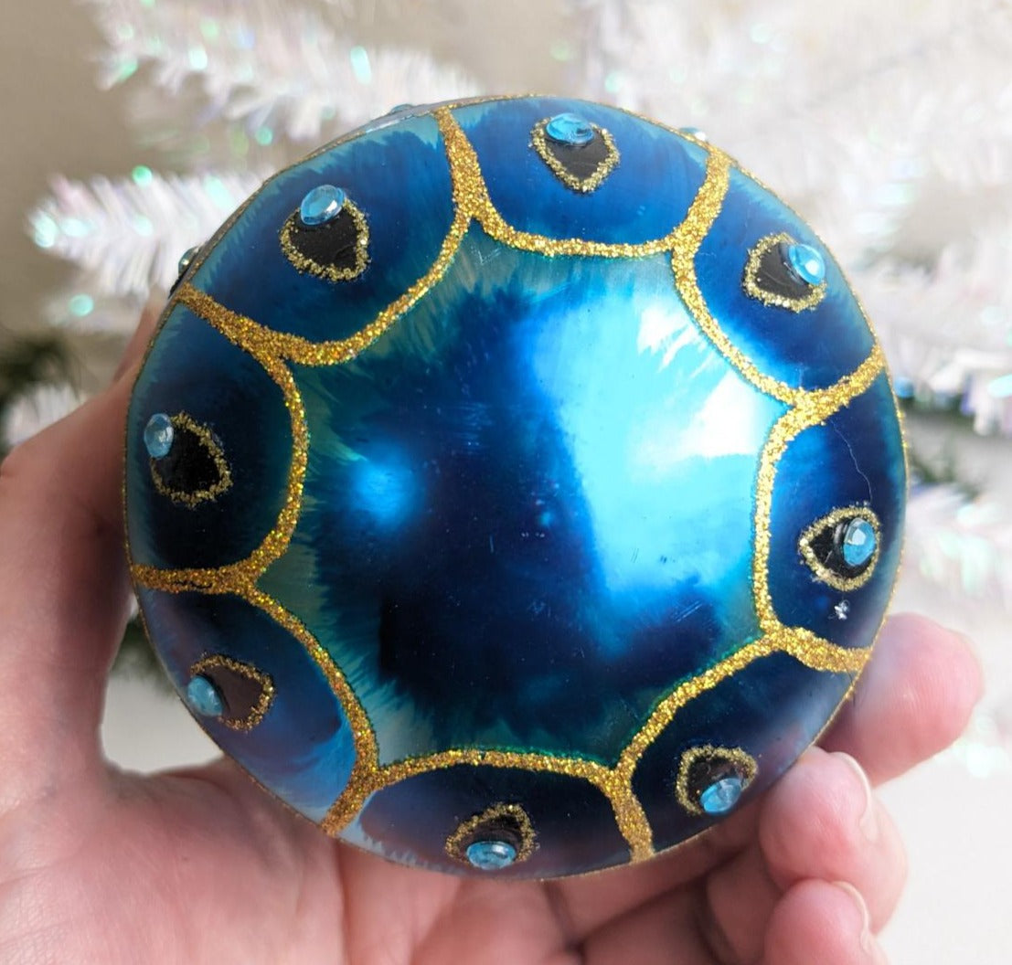 New Peacock Christmas Ornament