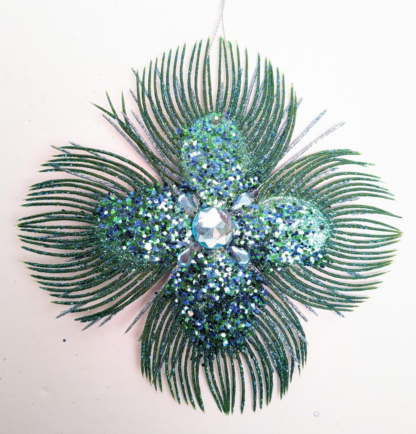 Peacock Christmas Ornament Set