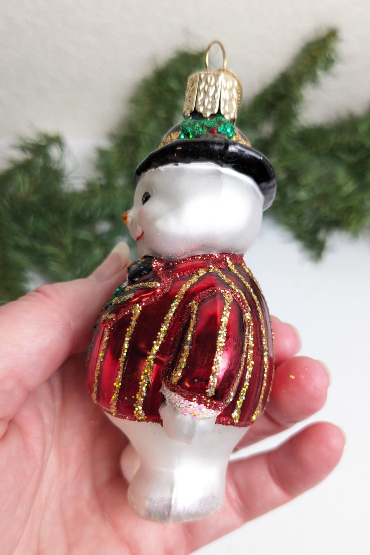 Snowman Retired Old World Christmas Ornament