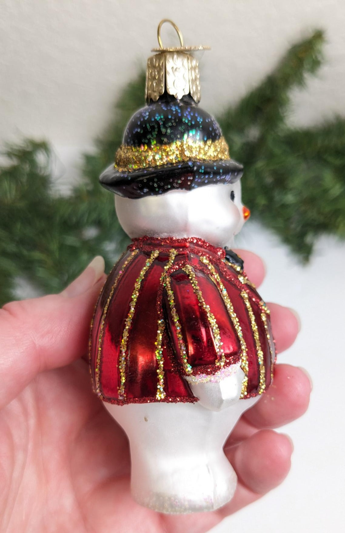 Snowman Retired Old World Christmas Ornament