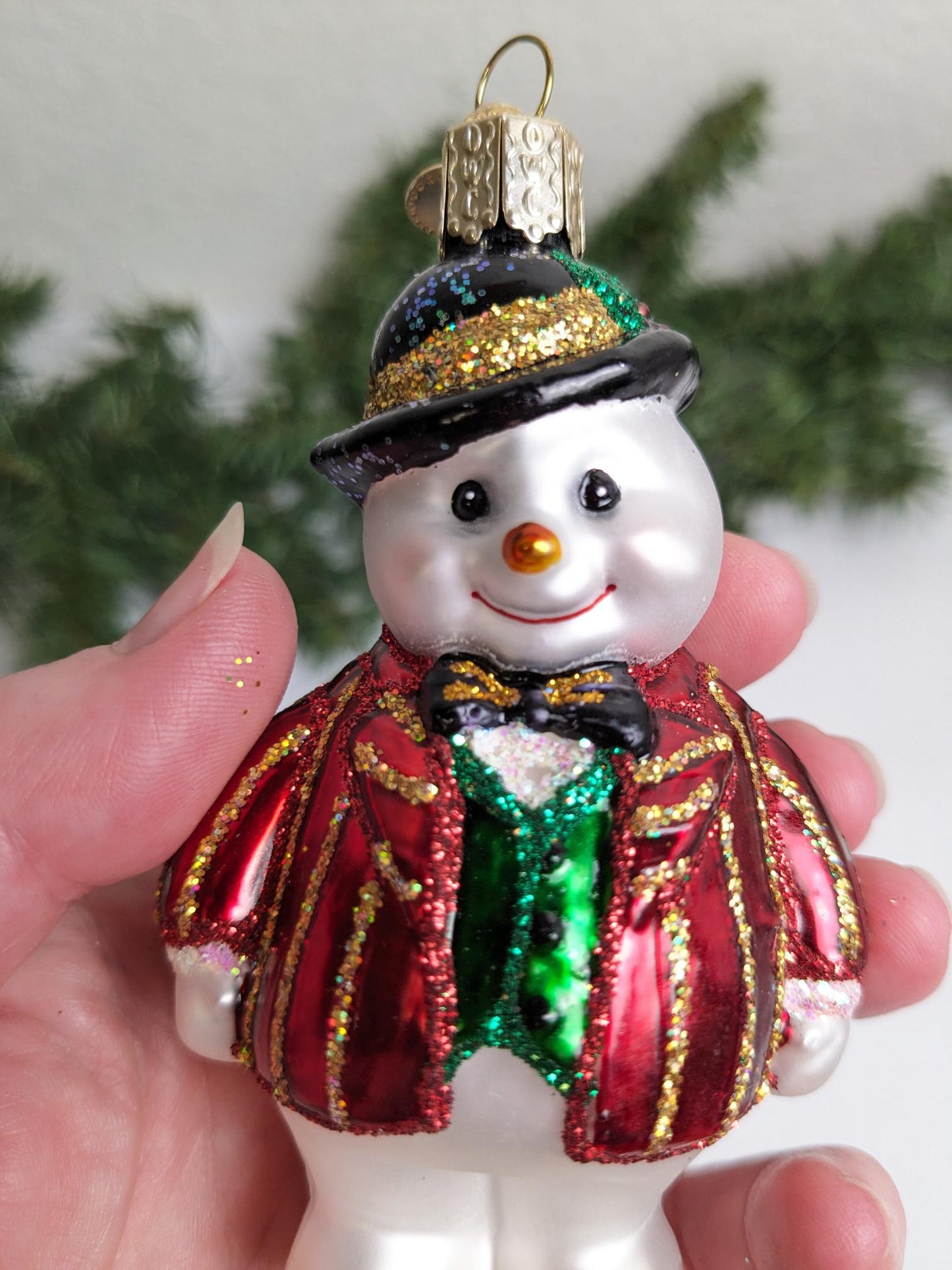 Snowman Retired Old World Christmas Ornament