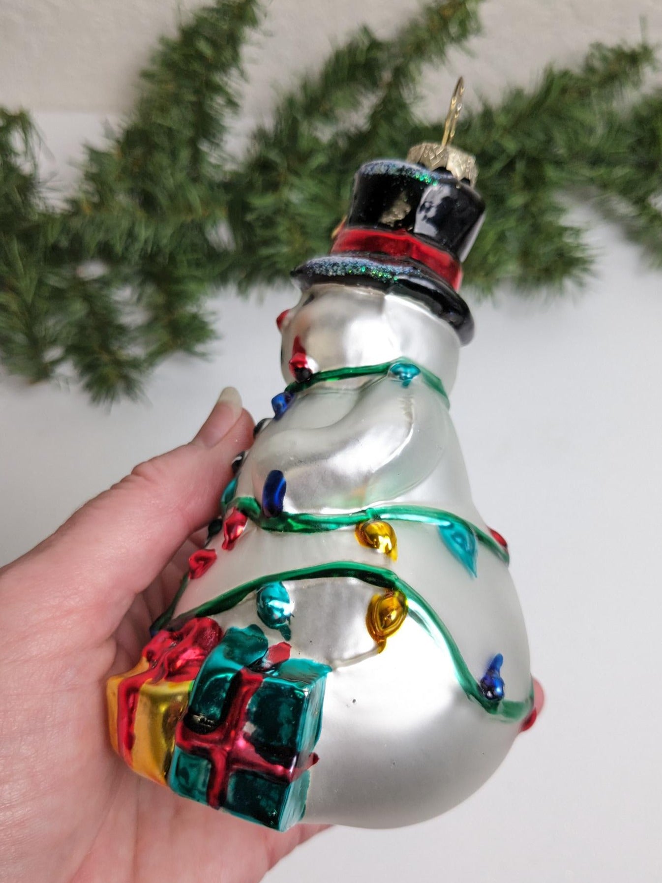 Snowman Vintage 1998 BK Christmas Ornament