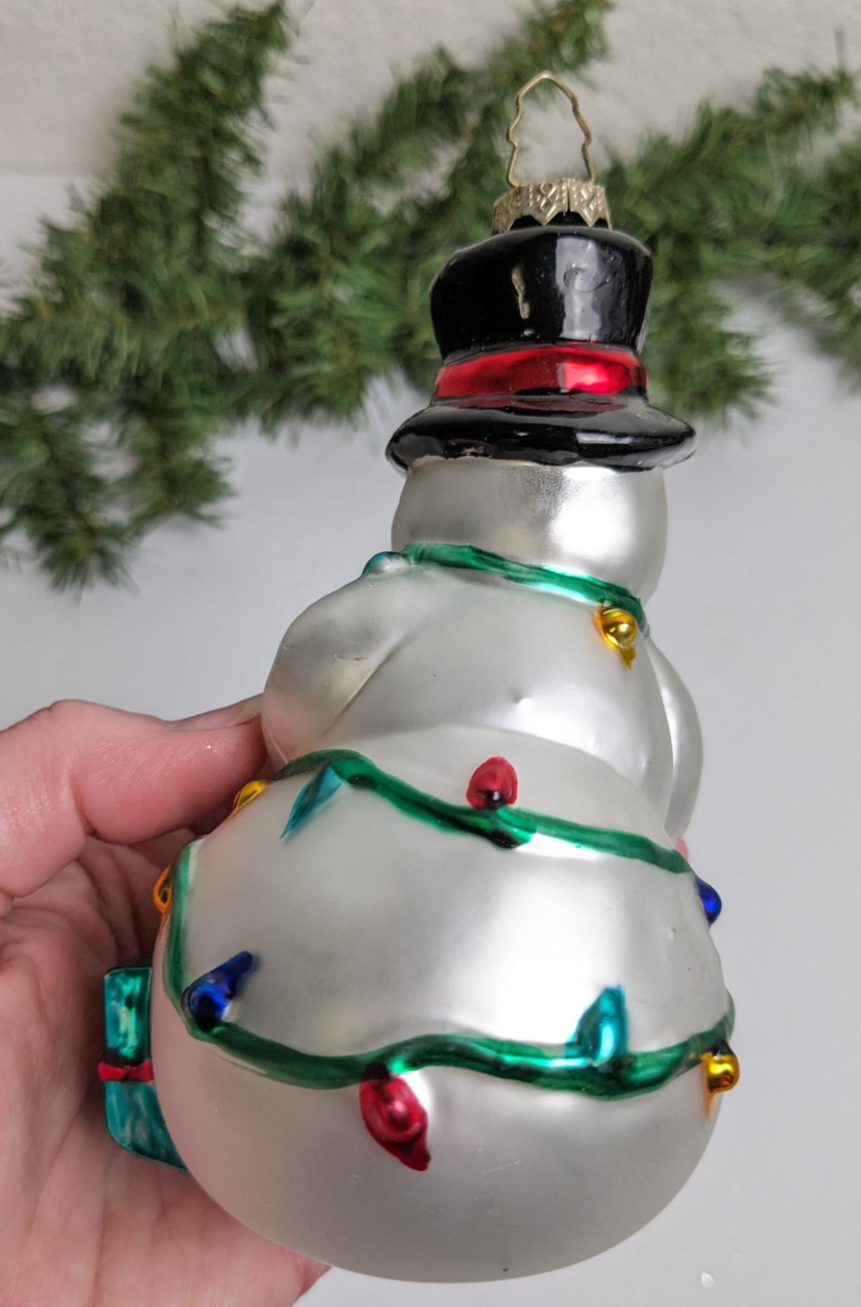 Snowman Vintage 1998 BK Christmas Ornament