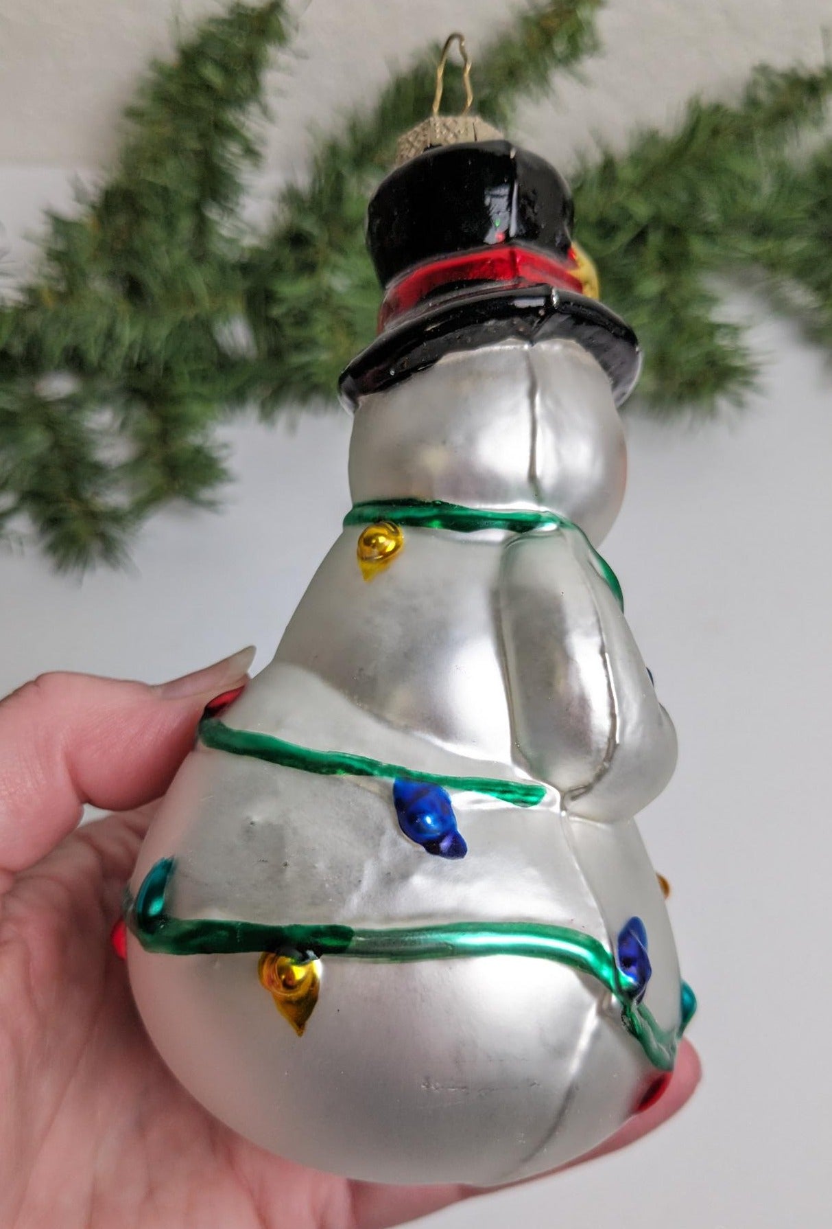 Snowman Vintage 1998 BK Christmas Ornament