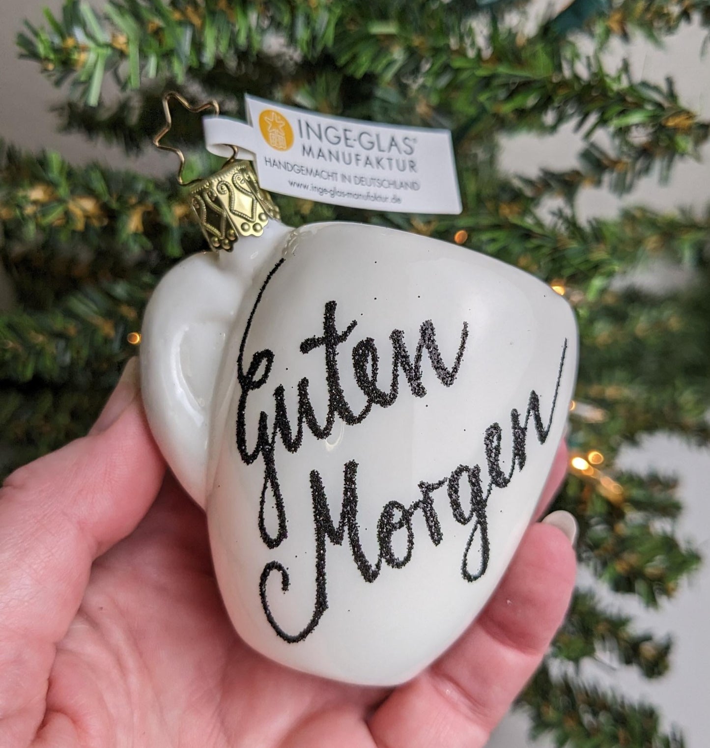 'Scent of Coffee' Guten Morgen Inge Glas Christmas Ornament