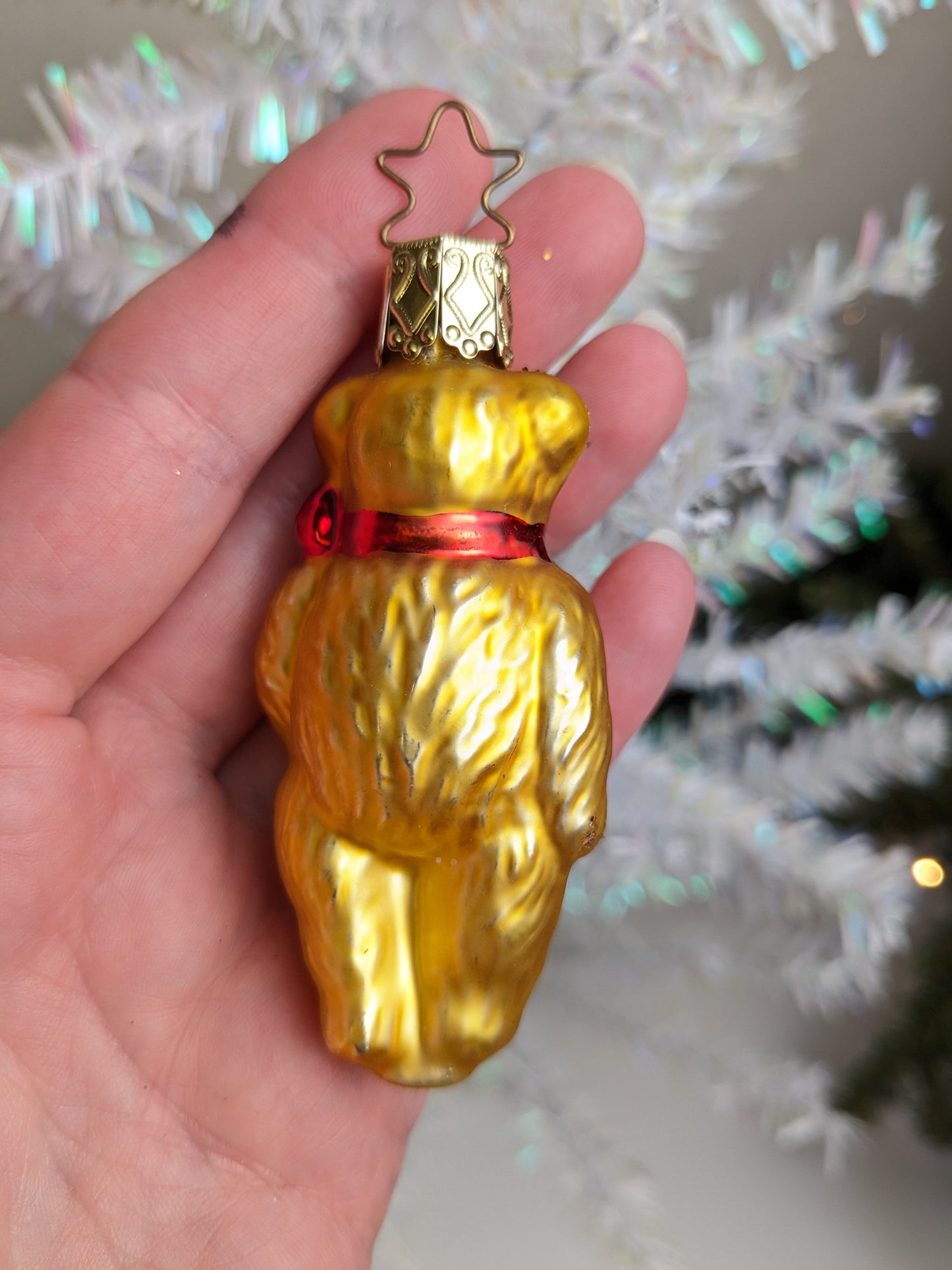 Teddy Bear German Inge Glas - Retired Old World Christmas Ornament