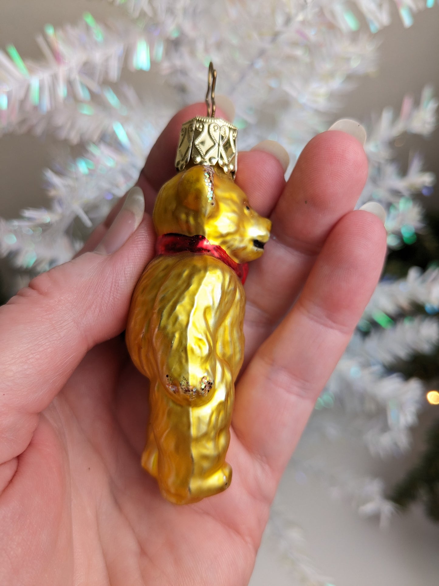 Teddy Bear German Inge Glas - Retired Old World Christmas Ornament
