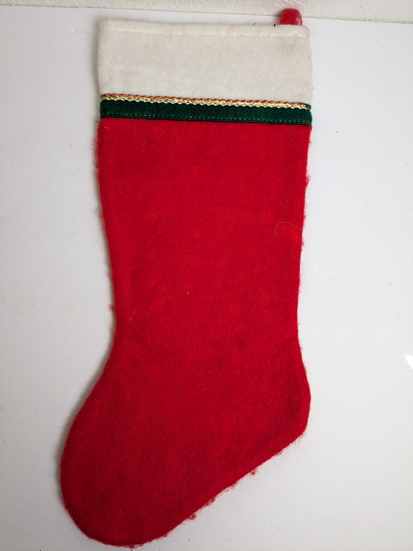 MCM Santa Claus Christmas Fleece Stocking