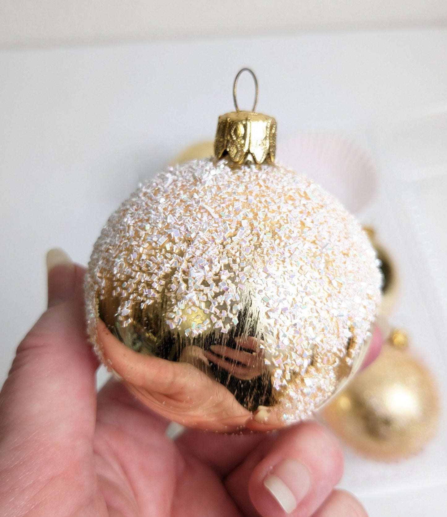 Vintage Gold Christmas Ornaments