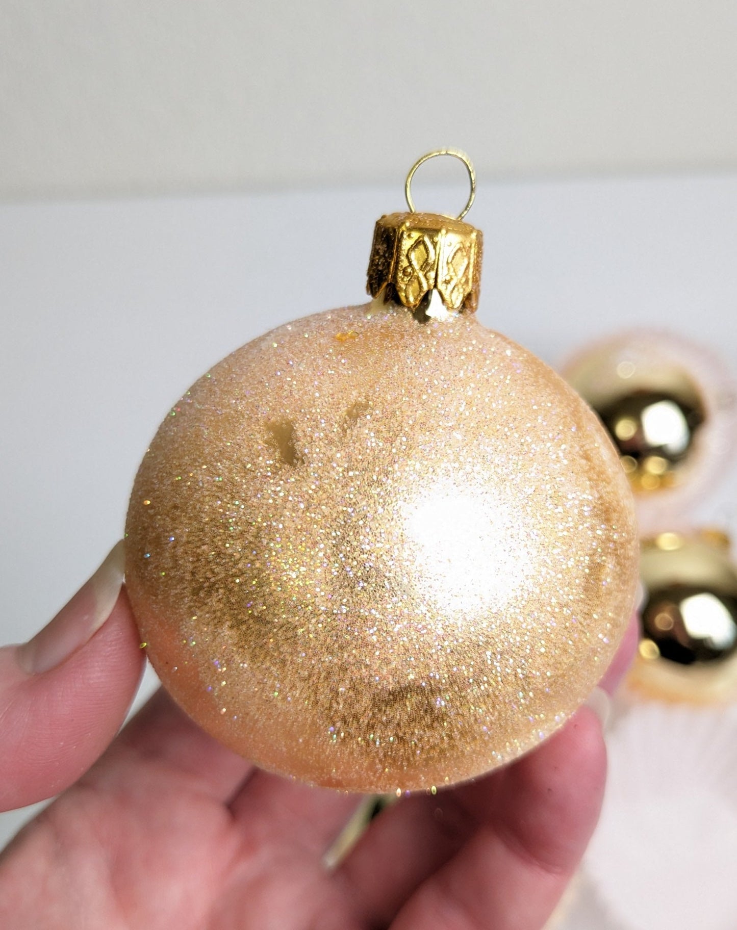 Vintage Gold Christmas Ornaments