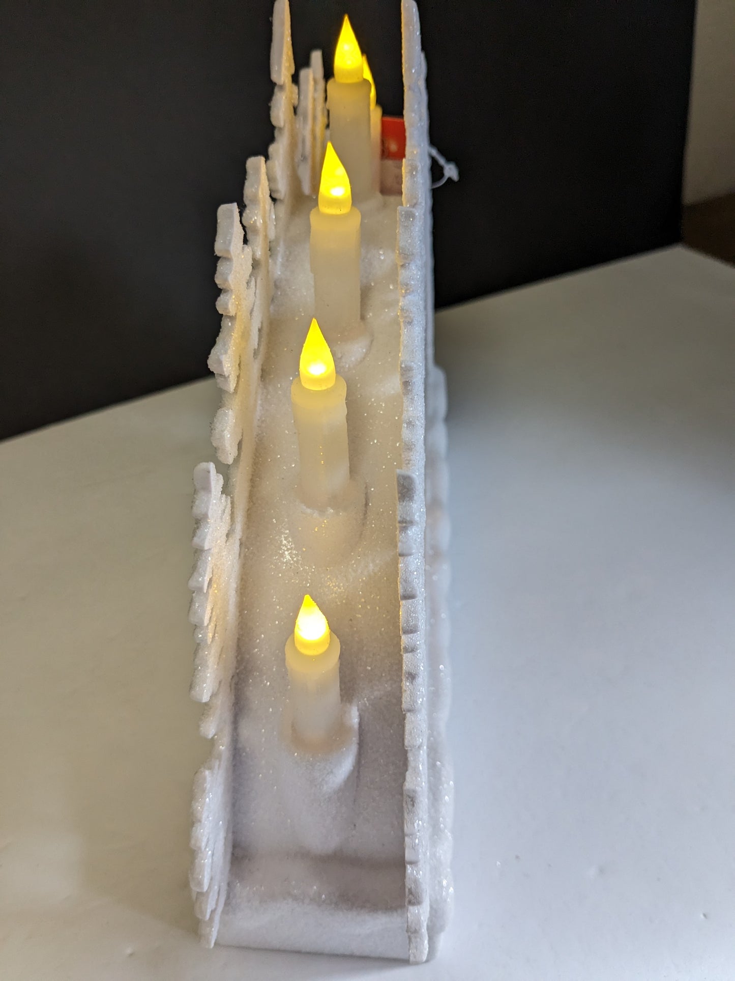 Roman Confetti Lites Swirl Arch Light Up Church Snow Globe