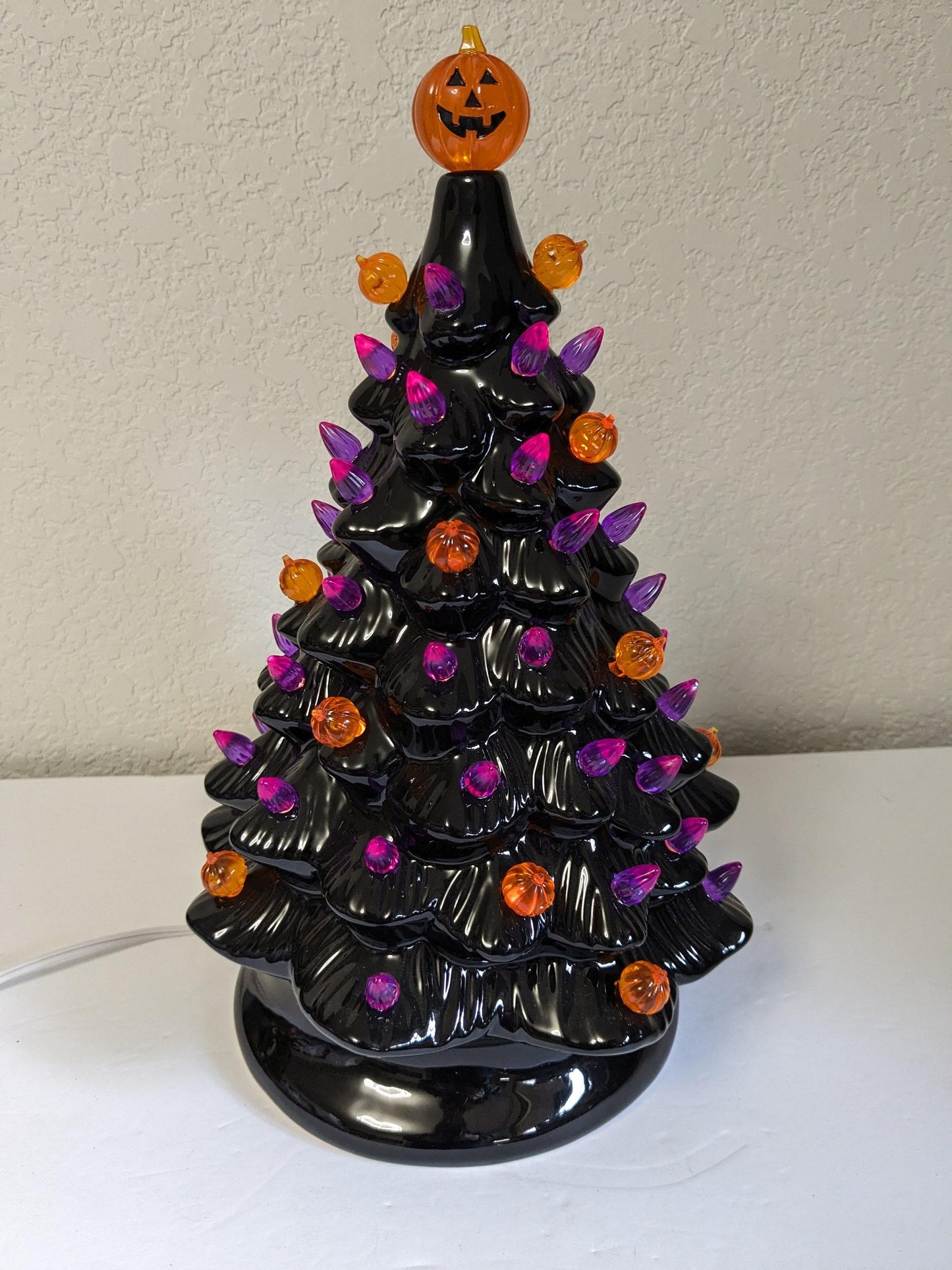 Haunted Halloween Ceramic Light Up 13" Tree