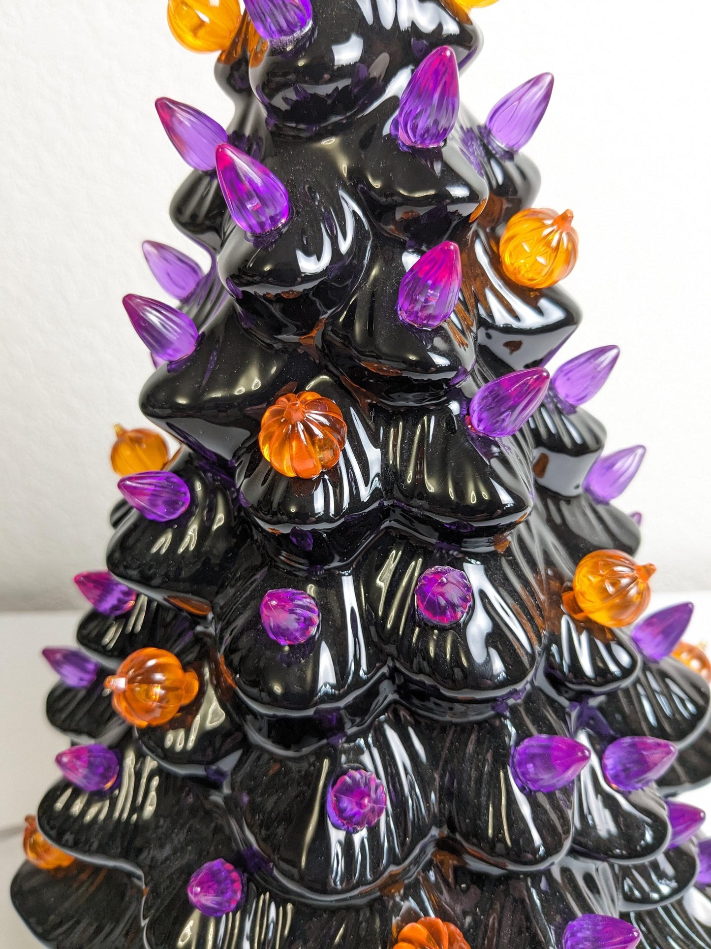 Haunted Halloween Ceramic Light Up 13" Tree