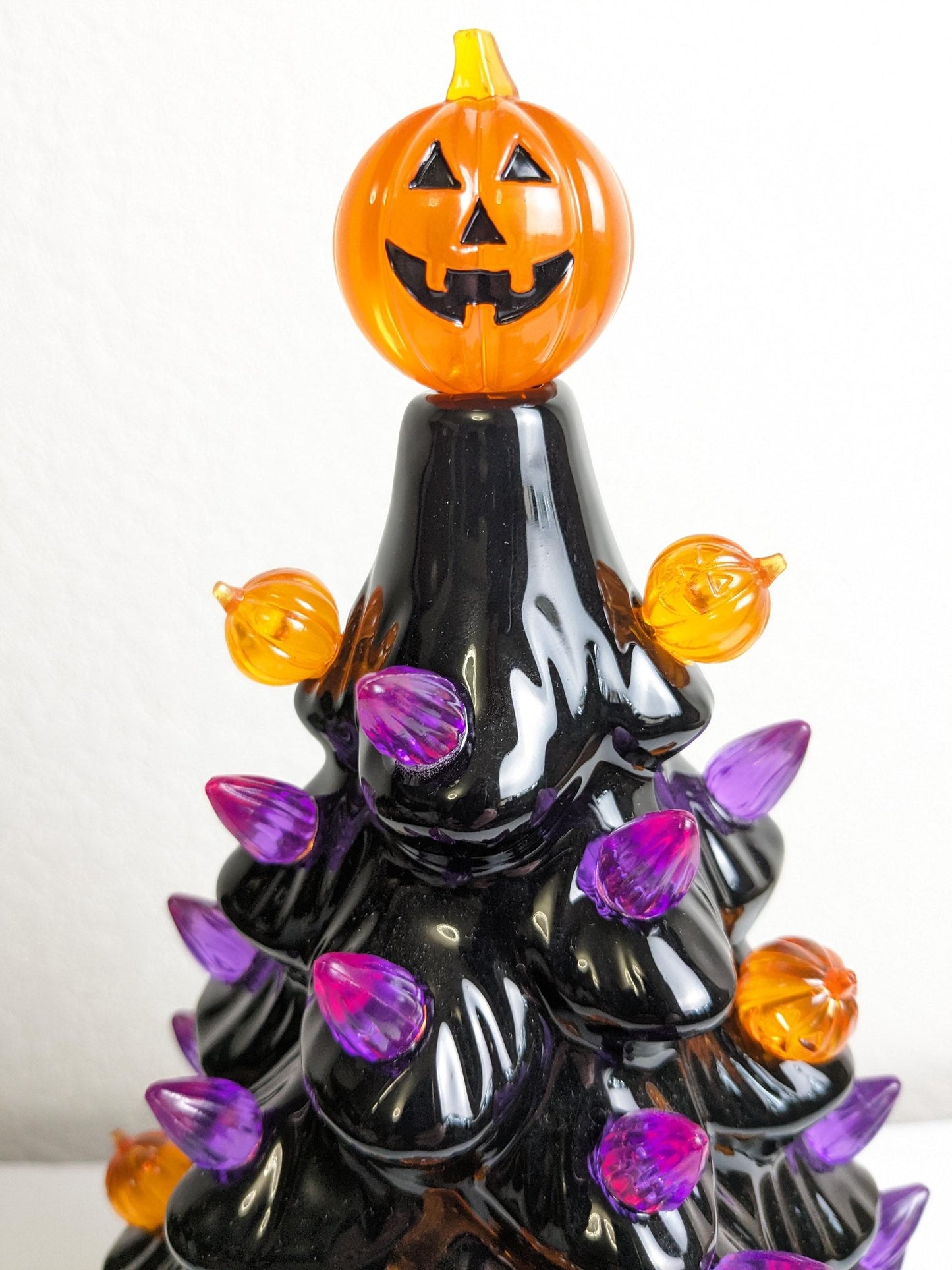 Haunted Halloween Ceramic Light Up 13" Tree