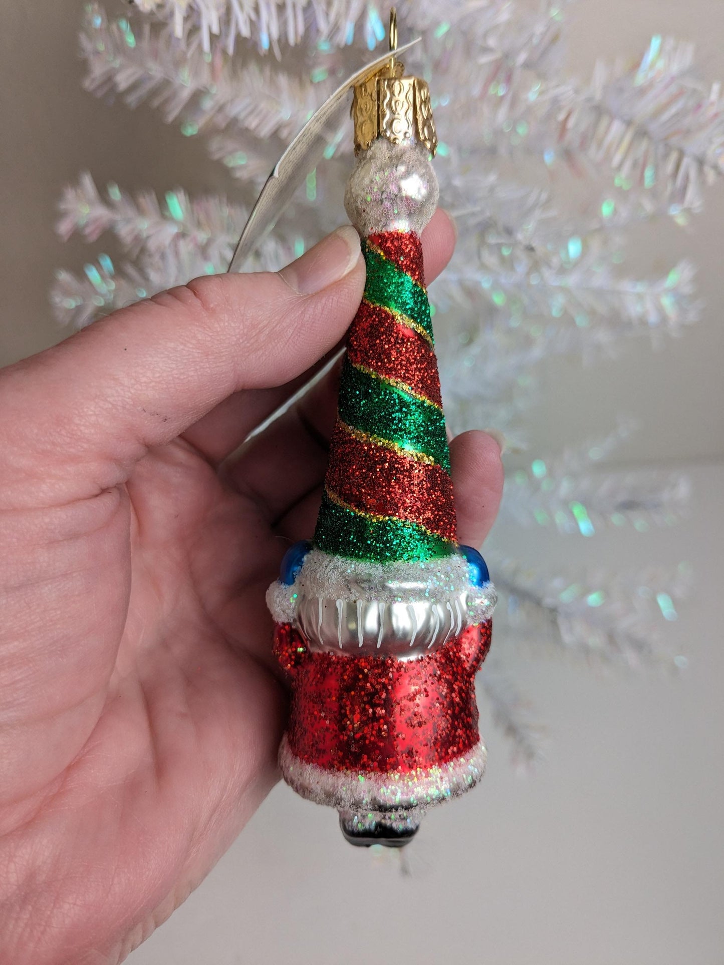Happy Santa Old World Christmas Tree Ornament