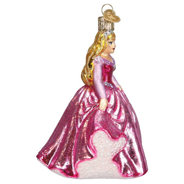 Princess In Pink Dress - Blown Glass Tree Ornament by Old World Christmas