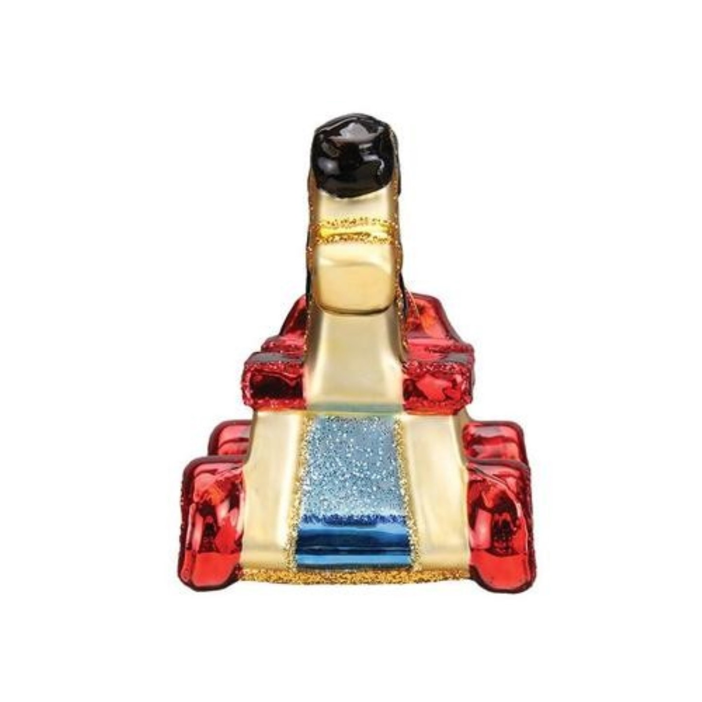 Rolling Horse Toy Glass Tree Ornament by Old World Christmas - RETIRED