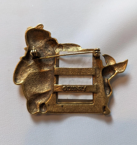 Disney's Winnie the Pooh and Piglet Picture Frame Pin Brooch