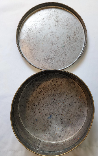 Vintage Woolworth Round Biscuit Tin