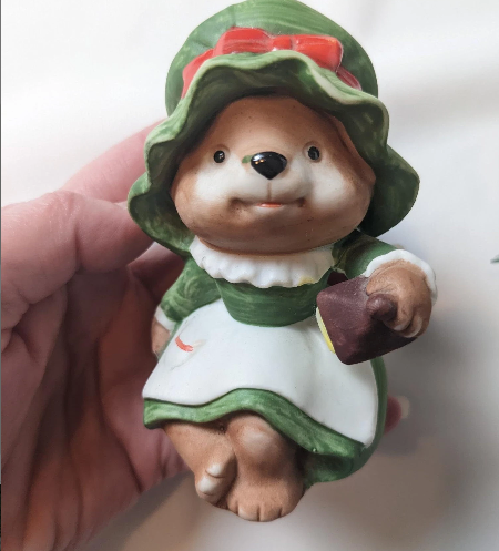 Homco Santa Bears Christmas Figurines