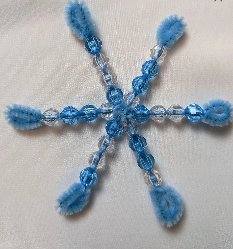 Set of 12 Beaded Snowflake Ornaments