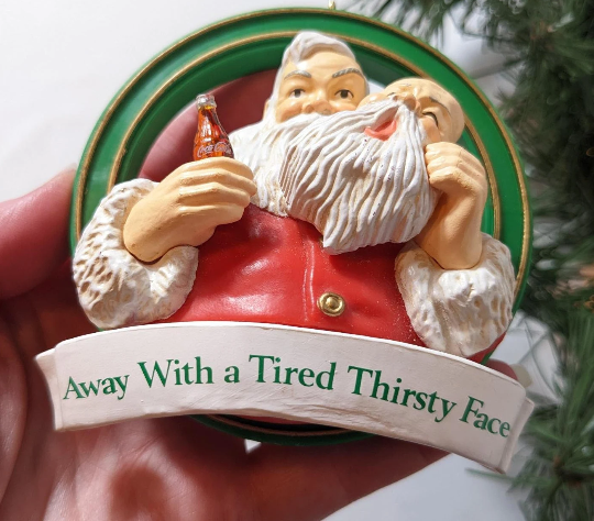 Santa Claus Coca Cola Christmas Ornament