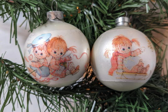 Vintage Hallmark Button and Bo Christmas Ornaments