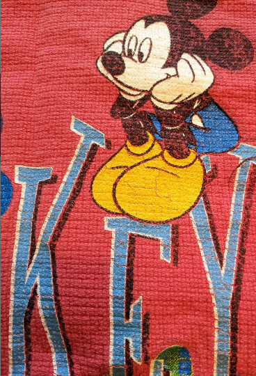 Vintage Mickey Mouse Red Long Sleeve Shirt