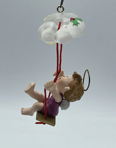 Playful Angel 1989 Handcrafted Ornament