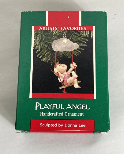 Playful Angel 1989 Handcrafted Ornament