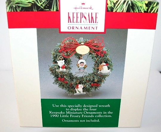 Little Frosty Friends Memory Wreath - Hallmark Keepsake Ornament 1990