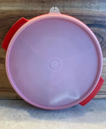 Vintage Tupperware 608 Red Suzette Divided Tray