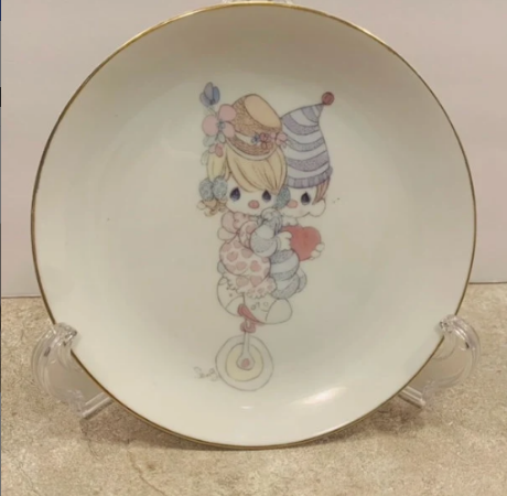 Vintage Precious Moments Clown Plates