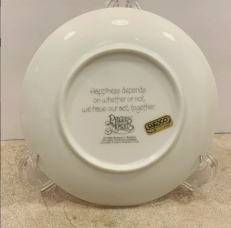 Vintage Precious Moments Clown Plates
