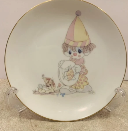 Vintage Precious Moments Clown Plates