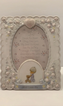 Vintage Precious Moments 'Jesus Loves Me' Frame